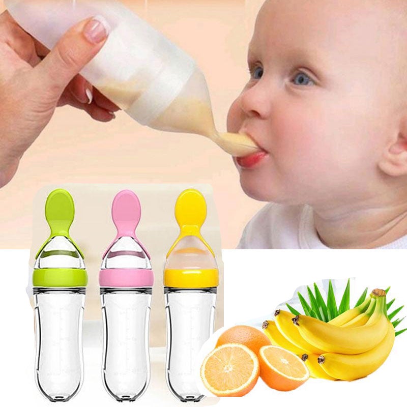 Biberon avec cuillère pour nouveau - né | EasyBottle™ - Bebechaleureux