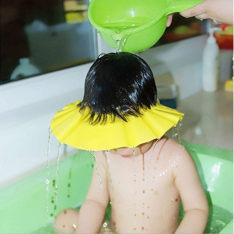 Visière chapeau pour douche bébé I ShampooCap™ - Bebechaleureux
